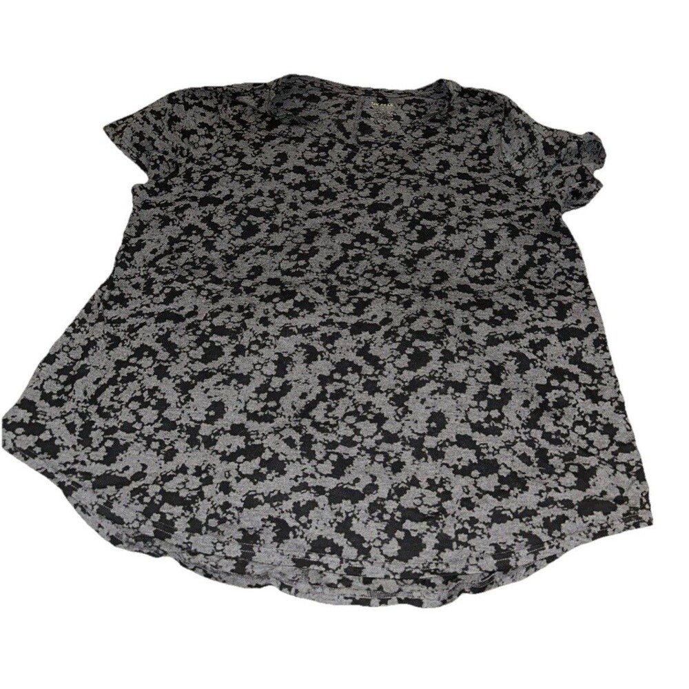 Tek Gear Short Sleeve 1X Gray & Black Pullover T-Shirt
